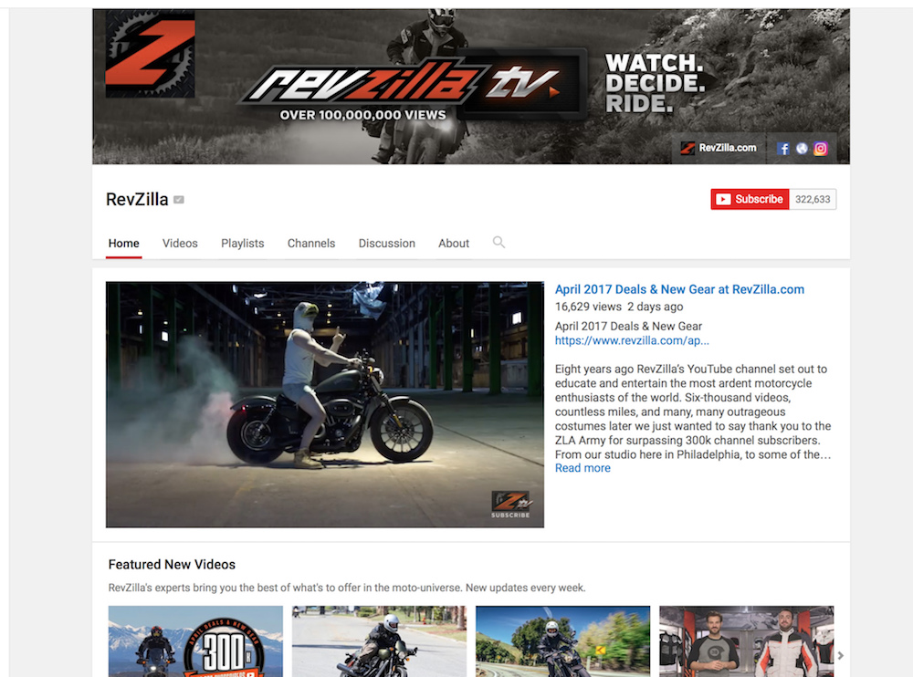 RevZilla, online retailer in motorcycle jackets and gear